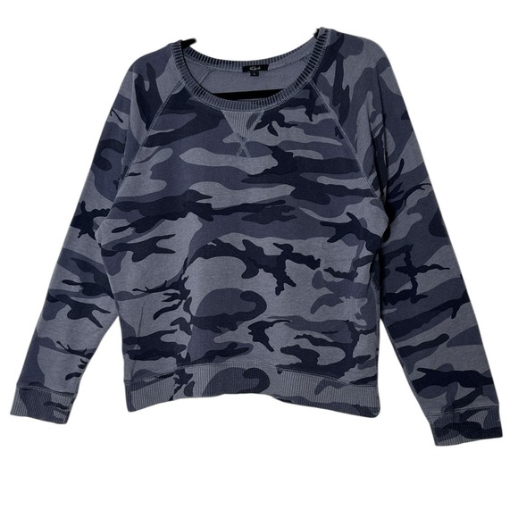 Rails Sweatshirt Top Women's Large Blue Camouflage Outdoor Pullover Camo - Picture 2 of 10